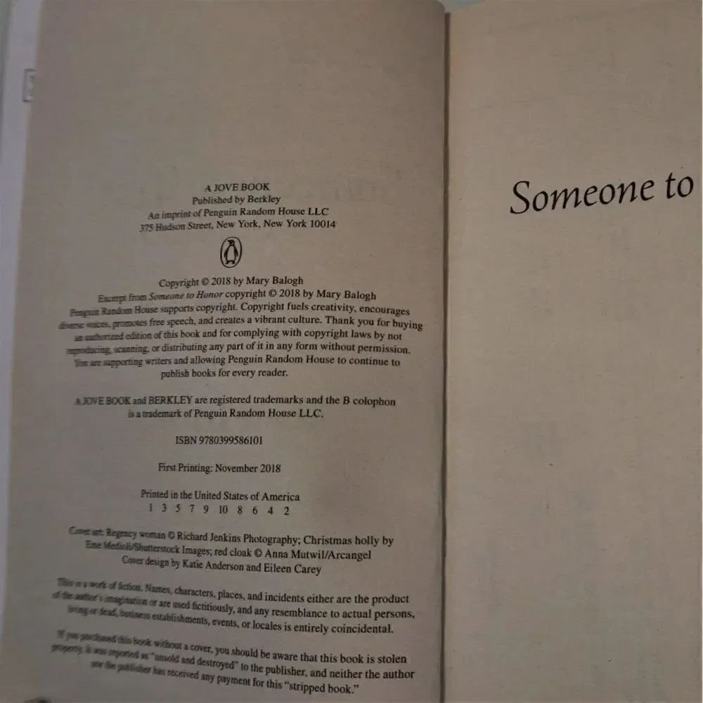 Someone to Trust by Mary Balogh A Westcott Novel 2018 Jove Mass Market Paperback